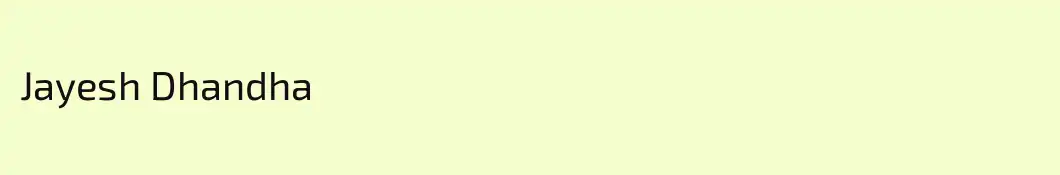 Jayesh Dhandha